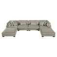 thumbnail image 2 of Lexicon Traverse Corduroy 6-Piece Modular Sectional with Ottomans in Taupe, 2 of 6