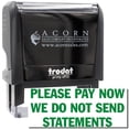 thumbnail image 1 of Large Self-Inking Please Pay Now No Statements Stamp, Trodat Printy 4913, Press and Print Stamping, Impression Size 7/8" x 2-1/4", Up to 10,000 Impressions - Green Ink, 1 of 10