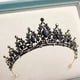 thumbnail image 5 of Corona de Reina y Tiara Corona de Princesa para Mujeres y niñas Diademas de Cristal para Novia, Princesa para Bodas y Fiestas Negro, 5 of 7