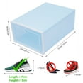 thumbnail image 2 of 20 pcs Transparent Shoe Boxes Removable Shoe Box Heart-shaped Vent Gift for Housewarming 12.99*9.06*5.51inch Each Shoe Box, 2 of 24