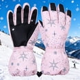thumbnail image 2 of CPNG Kids Snow Gloves Ski Ice Skating Gloves Winter Warm and Waterproof Cold Weather Warm Lining Gloves Snowboarding Windproof Gloves-for Parent Boys Girls, 2 of 4