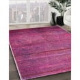 thumbnail image 2 of Ahgly Company Indoor Round Mid-Century Modern Magenta Pink Oriental Area Rugs, 5' Round, 2 of 6