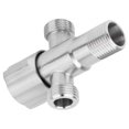 thumbnail image 1 of LHCER Faucet Angle Valve, /2" Stainless Steel Bathroom Kitchen Faucet Angle Valve Water Stop Valve 1 Inlet 2 Outlet, 1 of 8