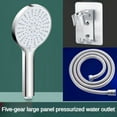 thumbnail image 2 of Handheld 5 Functions Pressurized Water Saving Shower Head Shower Hose Perforation-free Shower Holder Set Bathroom Accessories (SP000A-5), 2 of 6