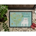 thumbnail image 3 of Carolines Treasures BB7603JMAT Welcome Friends English Bulldog White Doormat 24x36 36"L x 24"W multicolor, 3 of 4