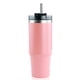 thumbnail image 1 of Gran capacidad de la botella de vacío aislada de café con aislamiento de café taza de té de ejercicio jogging de acero inoxidable Taza con tapa transparente en casa rosa 600ml sidaley HA011613-05B, 1 of 7