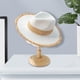 thumbnail image 5 of de Vintage, parasol de para verano, protección , sombreros de vaquero de Panamá, Fedora para jardinería, niñas, , Blanco Salvador Sombrero de paja de ala ancha, 5 of 8