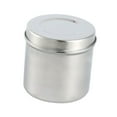 thumbnail image 2 of Recipiente de acero inoxidable para almacenamiento de gasa con tapa, recipiente para apósitos, dispensador de bolas de algodón para salón profesional 9 cm x 92 cm, 2 of 8