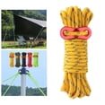 thumbnail image 3 of Reflective guyline Tent Cord 13ft with Aluminum Adjuster Camping Rope for Backpacking - Yellow, 3 of 8