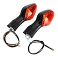 thumbnail image 1 of 1 paire de clignotants pour moto Honda CRF250L, noir et jaune modifiés, 1 of 4