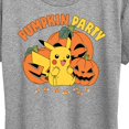 thumbnail image 3 of Pokémon  - Pumpkin Party - Women's Short Sleeve Graphic T-Shirt, 3 of 5