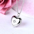 thumbnail image 2 of Heart Locket Necklace 925 Sterling Silver Personalized Photo Lockets Pendant Custom Picture Jewelry for Women, 2 of 7