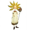 thumbnail image 2 of Design Toscano Flower Children Metal Garden Statue: Girl, 2 of 5