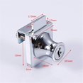 thumbnail image 5 of Cerradura de puerta de vidrio,Cerradura de acero cromado, cerradura de pantalla de vidrio,Cerradura para puertas de vidrio Cerradura de vitrina con, para puerta de vidrio Broca de 5-8 mm con 2 llaves, 5 of 5