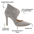 thumbnail image 7 of Journee Collection Womens Junniper Back Heel Zip High Stiletto Pointed Toe Pumps, 7 of 7