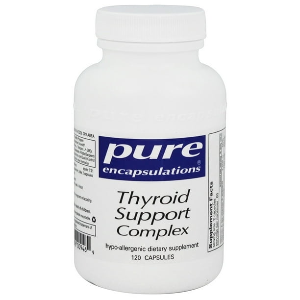 Pure Encapsulations Thyroid Support Complex 120 Capsules Walmart