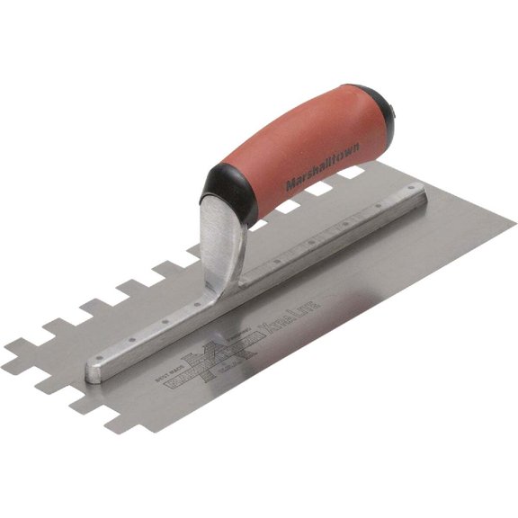 Marshalltown 4.5 in. W x 11 in. L Carbon Steel Square Notch Trowel 1 pc.