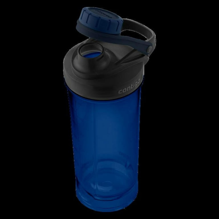 Contigo Shake and Go Fit BPA Free Protein Shake Mixer Bottle, 28 Oz.,  Dazzling Blue 
