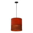 thumbnail image 1 of TOV Furniture Atolla 17"H Transitional Cotton Tassel Pendant in Brick Red, 1 of 6