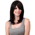 thumbnail image 4 of Pelucas de cabello hasta los hombros de las mujeres resistentes al calor con flequillo lateral para fiestas de cosplay uso dia Yuyangstore Pelucas de cabello humano para mujer, 4 of 8