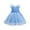 Blue, variant on breaise Girl's Dress Princess Puffy Tulle Dresses Bridesmaid Wedding Birthday Party Pageant Maxi Prom Gown for Kids