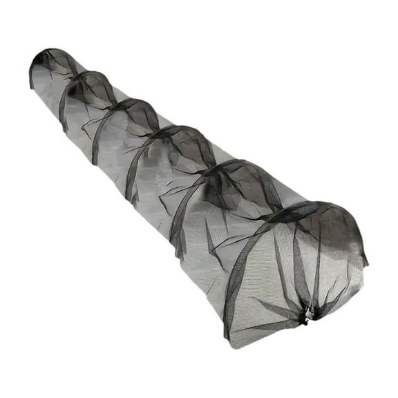 Black Mesh Planting Tunnel 300x45x45cm Vegetable Garden Polytunnel Cover for Frost Protection,Weather Shield,Pest Control Easy Setup Greenhouse Alternative