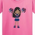 thumbnail image 4 of Inktastic African American Girl, Cheerleaders, Cheerleading Youth T-Shirt, 4 of 5