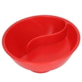 thumbnail image 1 of Cereal Divided Bowl, Multipurpose Cereal Separated Bowl  Stackable Separated Snack Bowl For Ice Cream Yogurt Berries French Fries, 1 of 8