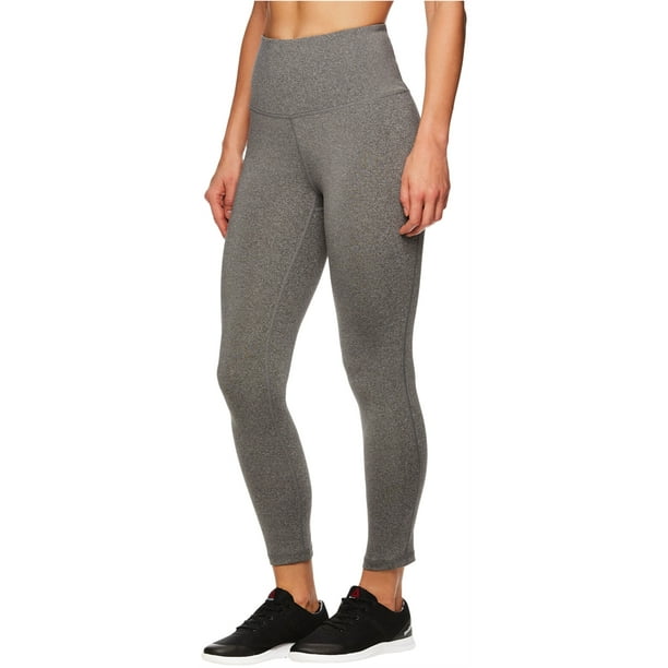 Reebok Womens High Rise Capri Leggings Yoga Pants, Grey, X-Small :  : Clothing, Shoes & Accessories