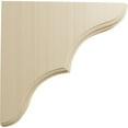 thumbnail image 3 of Ekena Millwork 1 3/4"W x 7 1/2"D x 7 1/2"H Stratford Wood Bracket, Rubberwood (4-Pack), 3 of 4