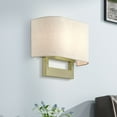 thumbnail image 2 of 42934-01 Livex Lighting 2 Light Large ADA Wall Sconce In Contemporary Style-9.5 Inches Tall and 15 Inches Wide-Antique Brass Finish, 2 of 15