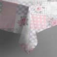 thumbnail image 5 of Pioneer Flower Floral Print Pattern Square Tablecloth, Waterproof Wipeable Spillproof Washable Table Cover for Home Kitchen Party Decor, 60"x60", 5 of 6