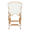 thumbnail image 5 of SAFAVIEH California Outdoor Patio Counter Stool w/ Arm, White, 5 of 11
