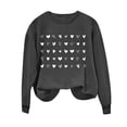 thumbnail image 4 of Meichang Chandails de la Saint-Valentin pour Femmes Chandail en Molleton Graphique Cœur d'Amour Col Rond Décontracté Manches Longues Cadeaux de la Saint-Valentin Pull Chandails en Molleton Liquidation de Printemps, 4 of 4