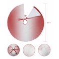 thumbnail image 7 of Red Ombre Christmas Tree Skirt 36 Inches Large Christmas Skirt Tree, Red White Gradient Abstract Modern Minimalism Art Tree Skirt Christmas Decorations for Fireplace Party Holidays Indoor Outdoor, 7 of 7