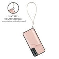 thumbnail image 2 of Dteck for Samsung Galaxy S21 6.2" 2021 Back Wallet Case, PU Leather Anti-Drop Case with Card Slot Kickstand & Wrist Strap Shockproof Protective Case for Samsung S21 Women Men, Rosegold, 2 of 9