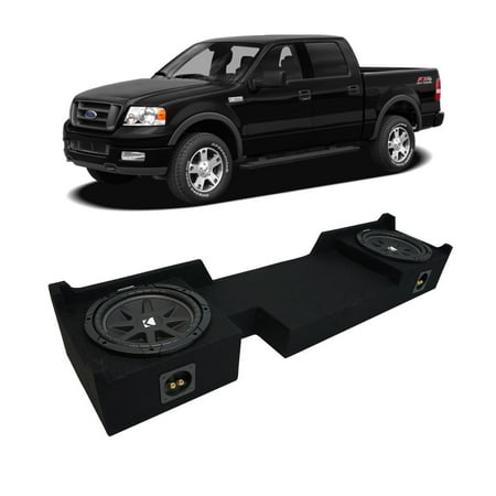 2004-2008 Ford F-150 Super Crew Truck Kicker Comp C10 Dual 10" Sub Box 2 Ohm