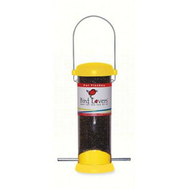 Droll Yankees 8 in. Yellow Bird Lovers Nyjer Feeder