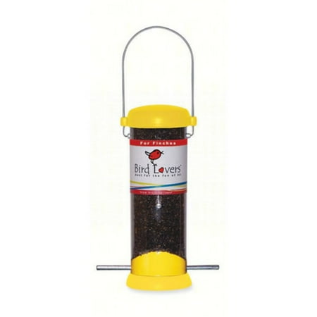 Yellow Nyjer Feeder - Droll Yankees 8 in. Yellow Bird Lovers Nyjer Feeder