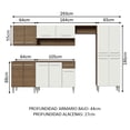 thumbnail image 4 of Cocina Integral Madesa Emilly 293cm Marrón/Blanco Madesa Emilly Cocina Integral Mueble de Cocina, 4 of 9