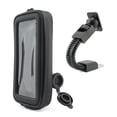 thumbnail image 2 of Motorbike Phone Bag 360 Degree Rotating Stand Motorcycle Rearview Phone Holder Waterproof Bag with USB Port, 2 of 7