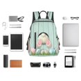 thumbnail image 6 of Balery White Bunny Bottom And Easter Eggs Lightweight Backpack for Men and Women - Durable and Water-Resistant, Ideal for School, Work, Travel, and Everyday Use, 6 of 9