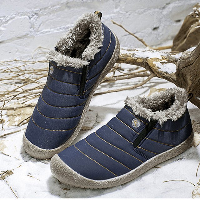 Botas De Invierno Botas de tobillo para hombre Botas de nieve de invierno cálidas de felpa Botas de senderismo impermeables transpirables Wdftyju Tenis De Mujer Tenis De Hombre