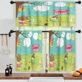 thumbnail image 3 of LALILO Kitchen Curtains and Valances Set of 3 36" Cute Window Treatment Tiers for Window Decor, 3 of 5