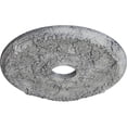 thumbnail image 3 of Ekena Millwork 18"OD x 3 1/2"ID x 1 3/8"P Antioch Ceiling Medallion (Fits Canopies up to 3 1/2"), Hand-Painted Ultra Pure White Crackle, 3 of 5