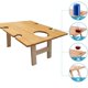 thumbnail image 3 of Picnic De Vino Portátil Mesa Plegable De Madera Para Picnic Camping Travel Patio Cateissary HA045286-01, 3 of 6