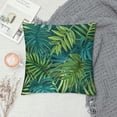 thumbnail image 2 of Acheng Short Plush Pillowcase Palm Leaves with Lush Branches and Leaves Tropical Jungle Palm Leaves with Charming Colors White, 2 of 5