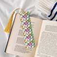 thumbnail image 4 of Kdxio Colorful Easter Eggs Print Metal Tassel Bookmarks,Perfect Gift for Art Lovers and Bookworms Metal Bookmarks for Women, 4 of 8