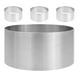 thumbnail image 1 of moldes redondos de acero inoxidable para hornear galletas, mousse, pasteles, donas y más, 1 of 8