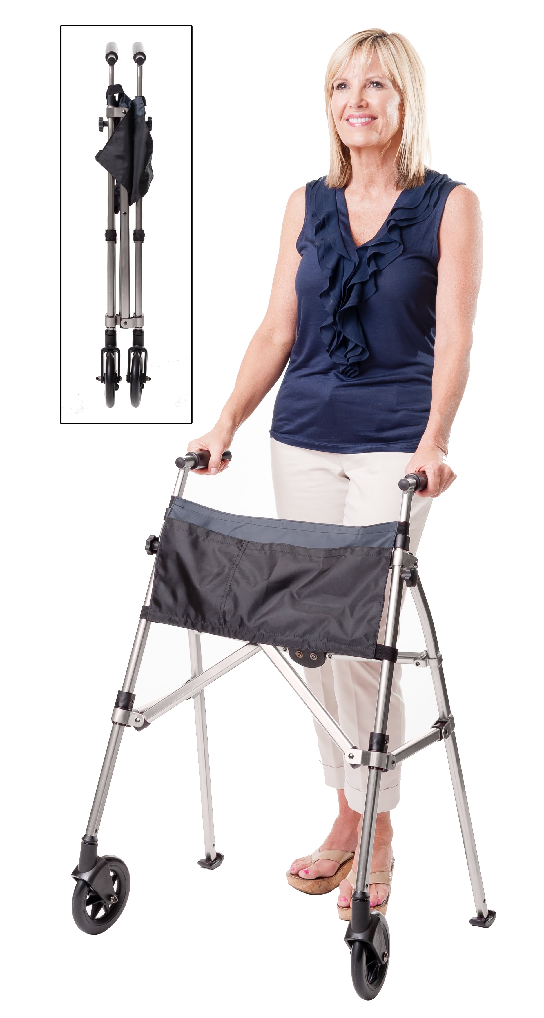 collapsible walker for travel